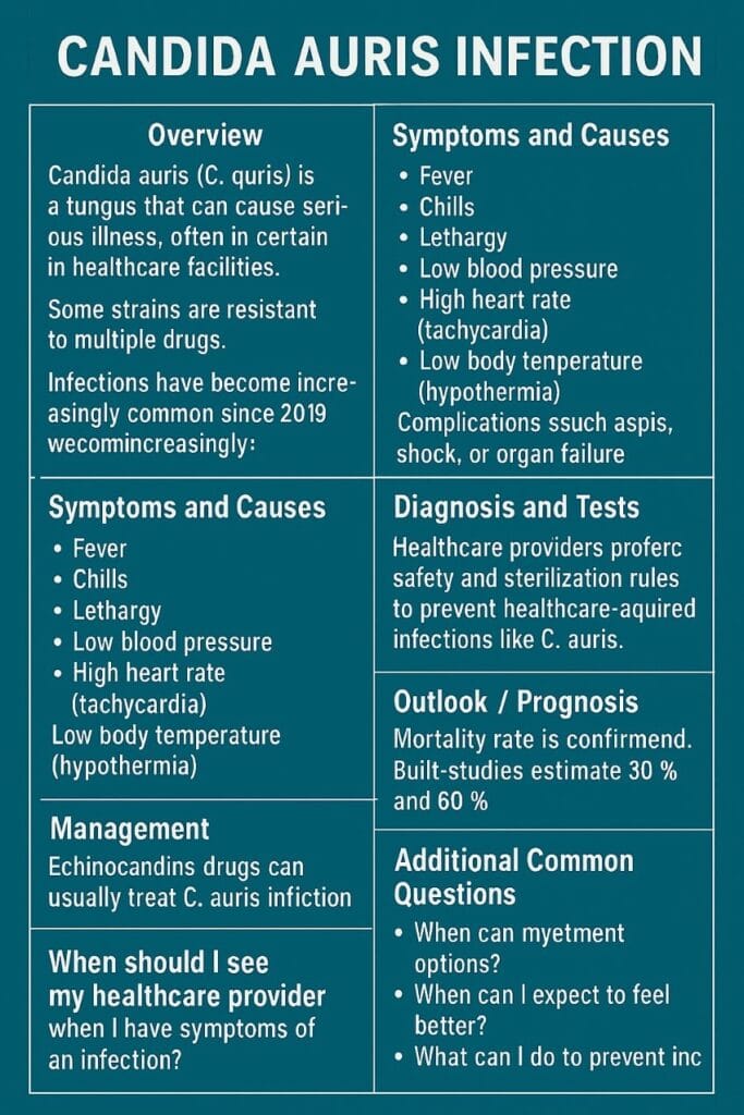 Candida Auris Fungal Infection