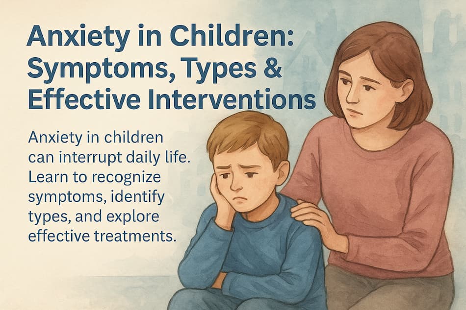Anxiety in Children: Symptoms, Types & Effective Interventions